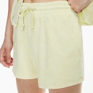 Aritzia Wilfred Free Womens Sail Short Chamomile Yellow Terry Neon